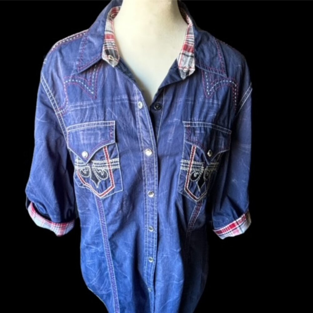 Affliction Black Premium Snap Up Shirt